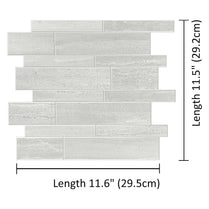 Grey Stone Look Strip Composite Tile WJS-312 by Vivid Tiles | Souqify