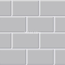 Grey Subway With White Grout Brick PET Tile VP111 by Vivid Tiles | Souqify