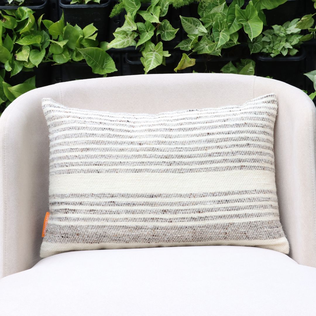 Horizon Stripe Handwoven Cushion Covers 40 x 60 cm by Luv Saffron | Souqify