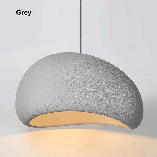 Japanese Style Wabi Sabi Chandelier Ceiling Lamp Hanging Lamps Resin Pendant Light Nordic Design Resin Living Room Restaurant by Zhongsan | Souqify