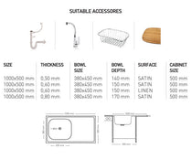 L013 LAY ON SERIES SINGLE BOWL KITCHEN SINK by Maykromluks | Souqify