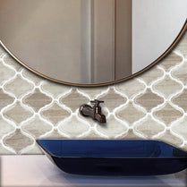 Lantern Brown Marble Vinyl Tile by Vivid Tiles | Souqify
