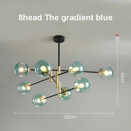 LED Chandelier Room Kitchen Island Chandelier Balls Flush Mount Ceiling Lamp Fixtures Blown Glass for Dining Room by Zhongsan | Souqify