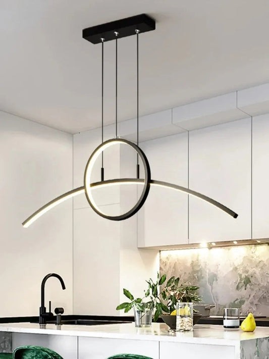 LED Modern Minimalist Light Dining Room Creative Personality Style Dining Table Bar Counter Study Room Light Fixtures by Zhongsan | Souqify