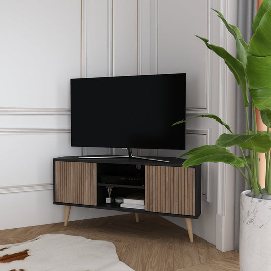 Lesson TV Unit Black Alina by DECOROTIKA | Souqify