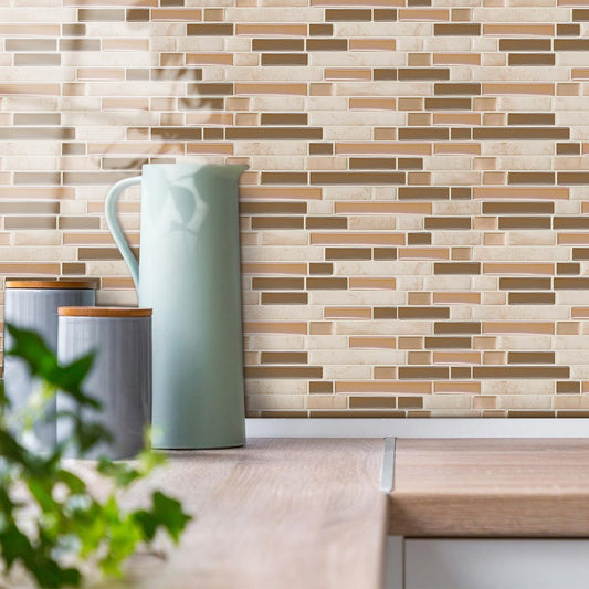 Light Pink Stone Strip Vinyl Tile T80707 by Vivid Tiles | Souqify