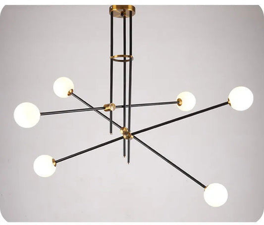Magic Bean Molecular Glass Chandelier Postmodern Simple Nordic Creative Atmospheric Molecular Living Room Lamp by Zhongsan | Souqify
