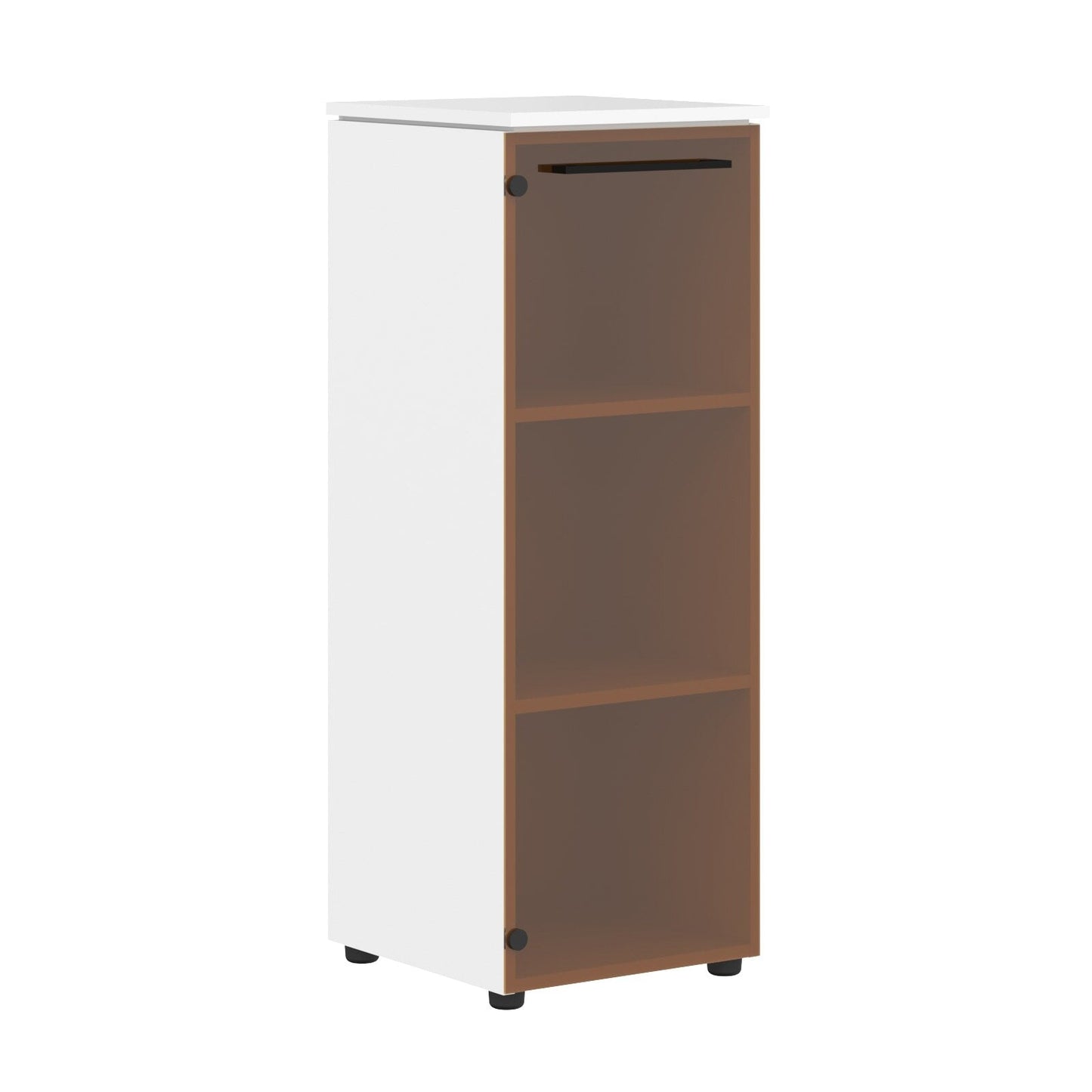 MEDIUM HEIGHT CABINET MADE IN E1 LAMINATE CHIPBOARD WITH GLASS SWING DOOR by Treejar | Souqify