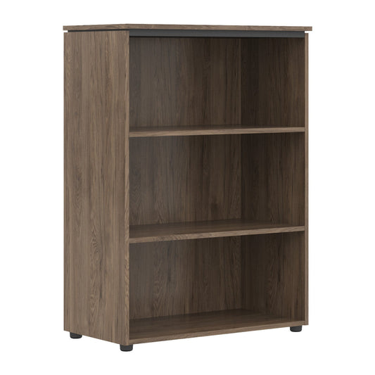 MEDIUM HEIGHT CABINET MADE IN E1 LAMINATE CHIPBOARD WITH OPEN SHELVES MFC COLOR : KARYA PALMYRA & ANTHRACITE SIZE : 400х423х1188MMH 429x423x1188 Karia Palmyra by Treejar | Souqify