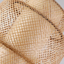 Modern Bamboo Hand Woven Bamboo Art Chandelier E27 Dining Room Bamboo Lantern Pendant Light Bedroom Cafe Vintage Hang Lamp by Zhongsan | Souqify