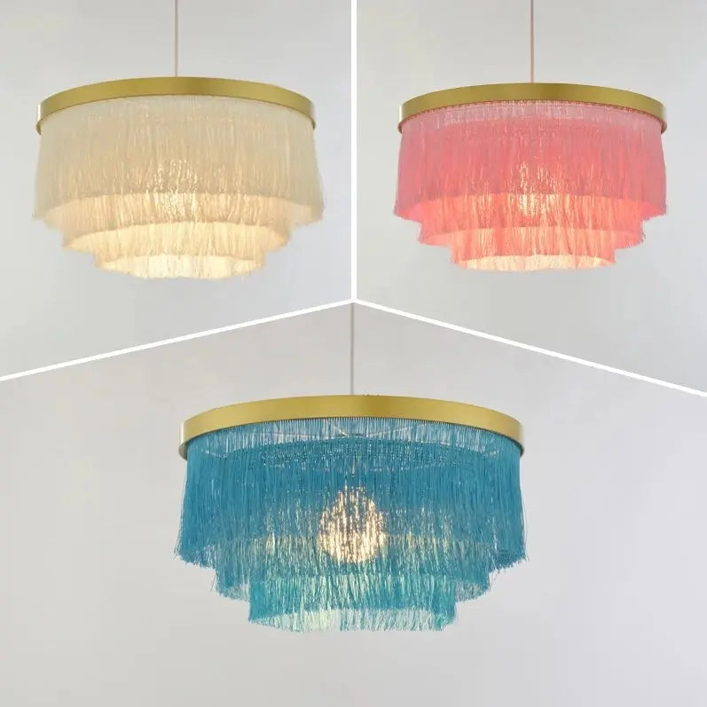Modern Chandelier Lighting Dining room Bar Kitchen fringe lamp suspension Decoration Pendant Light Creative led pendant lights by Zhongsan | Souqify