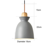 Modern Chandeliers Nordic Minimalist Restaurant 3 Heads Creative Personality Colorful Lampshade Bar Milk Tea Shop Hanged Lights by Zhongsan | Souqify