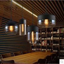 Modern minimalist loft pendant lamps bar counter dining room living room personality creative bar glass chandelier by Zhongsan | Souqify