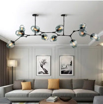 Nordic Designer Chandelier Simple Modern Art Creative Personality Ceiling Pendant Lamp Iron Home Decoration Light Fixture by Zhongsan | Souqify