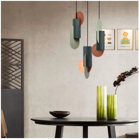 Nordic Loft LED Iron Pendant Lights Restaurant Room Bedroom Simple Hanging Lamp Home Indoor Kitchen art pendant lamp Lighting by Zhongsan | Souqify