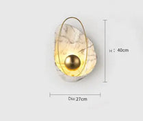 Nordic minimalist shell light luxury bedroom bedside living room decoration wall lamp designer background wall lamp by Zhongsan | Souqify