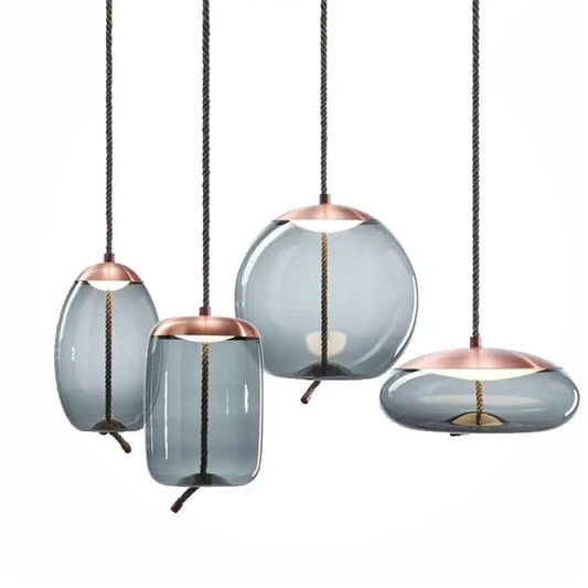 Nordic Modern Globe Industrial Decor LED Lighting Fixtures For Kitchen Restaurant Hanging Pendant Light Glass Chandelier by Zhongsan | Souqify