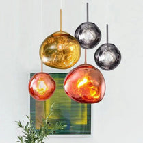 Nordic modern minimalist light luxury glass chandelier bedroom porch balcony aisle cloakroom starry chandelier by Zhongsan | Souqify