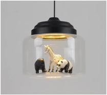 Nordic restaurant glass chandelier coffee shop kindergarten classroom personality creative cartoon animal chandelier by Zhongsan | Souqify