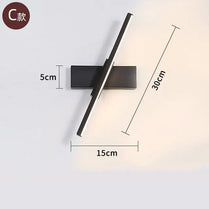 Nordic Rotatable Led Wall Lamp White/Black Metal Wall Lights Bedroom Bedside lamp Living Room Sconce Corridor Decor Luminaire by Zhongsan | Souqify