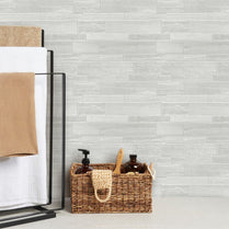 Oblong Grey Marble Composite Wall Tiles by Vivid Tiles | Souqify
