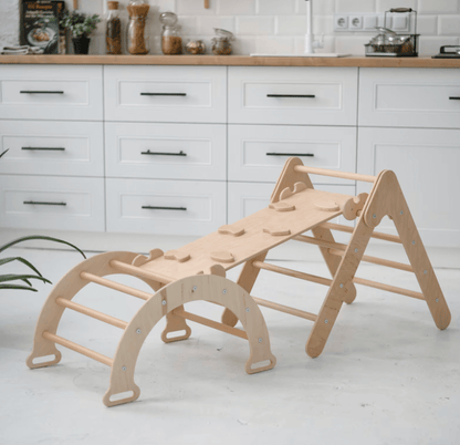 Pikler Set: Foldable Triangle, Ramp, Arch 3 in 1 by Home Decor | Souqify