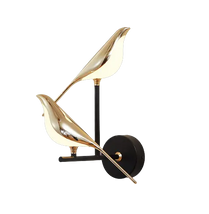 Postmodern Bird Led Wall Lamp Acrylic Bedroom Bedside Wall Sconce Hallway Aisle Staircase Indoor Wall Light Fixtures by Zhongsan | Souqify