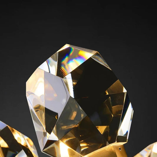 Postmodern copper light luxury chandelier living room lamp crystal lighting restaurant bedroom atmospheric molecular lamp by Zhongsan | Souqify