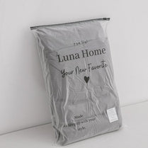 Premium King size 6 pieces Bedding Set without filler,  Plain Anchor Grey Color