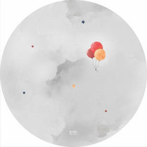 PRIME Baloon Dream circle rubber mat Round mat. Dimensions: Ø118cm x 5mm by Dinkids-Gugu the Hero | Souqify