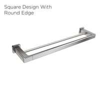 Q6DB - QUATRIO Series Double Towel Bar - Bathroom Accessories by TUSCANI | Souqify