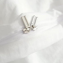 Queen size 6 pieces Bedding Set, Washable Cotton Plain Snow White Color Design.