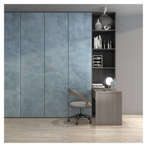 Ready to Install Wall Panels - 111 Liquid Metal over ACP backing 1.2m X 2.4m by Evolve | Souqify