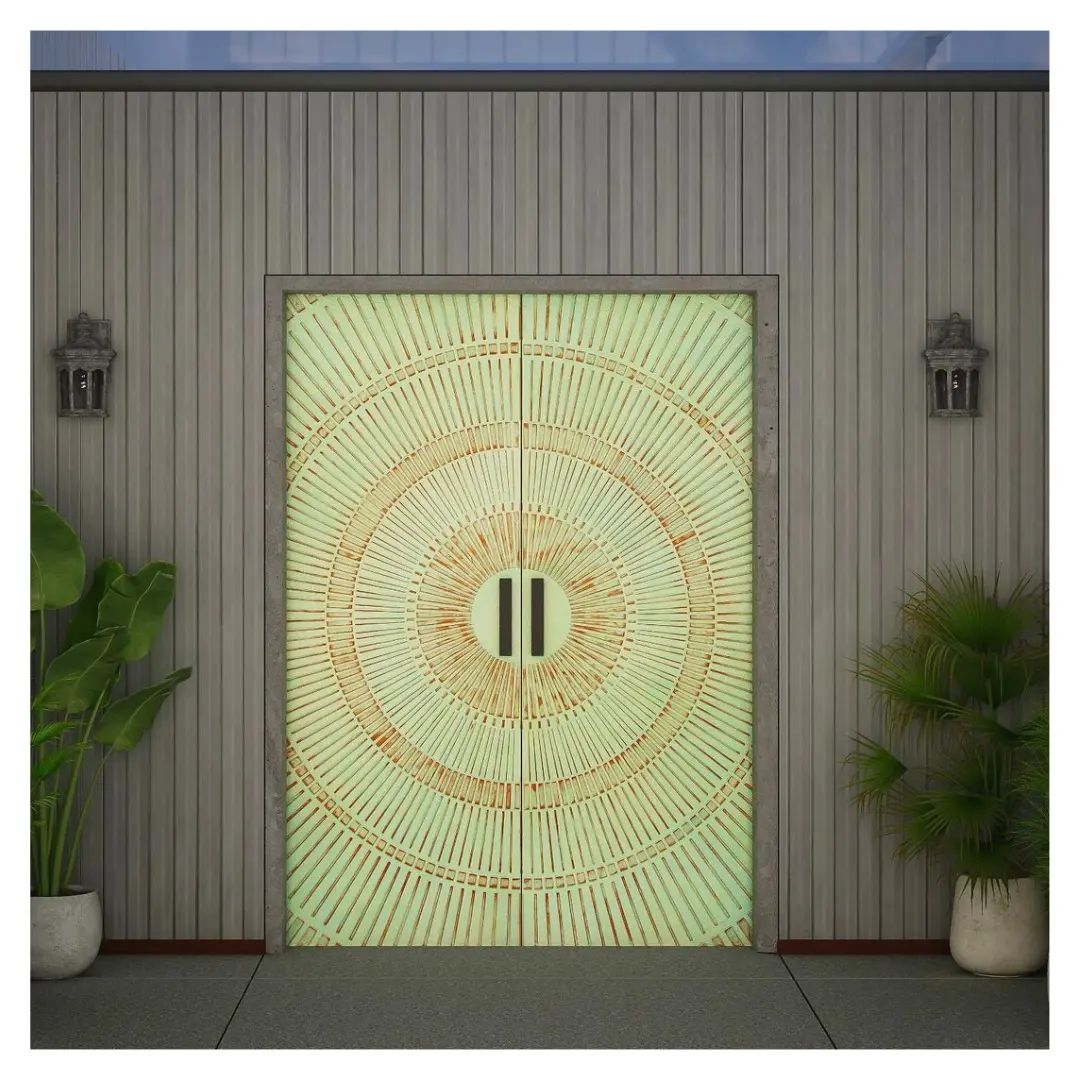 Ready to Install Wall Panels - 22 Liquid Metal over ACP backing 1.2m X 2.4m by Evolve | Souqify