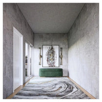 Ready to Install Wall Panels - 23 Liquid Metal over ACP backing 1.2m X 2.4m by Evolve | Souqify
