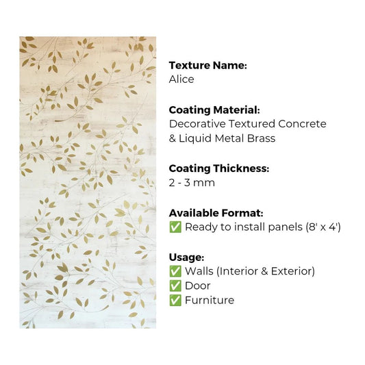 Ready to Install Wall Panels - 46 Liquid Metal over ACP backing 1.2m X 2.4m by Evolve | Souqify