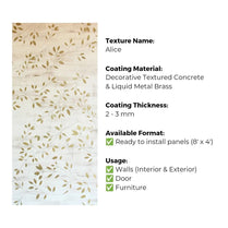 Ready to Install Wall Panels - 46 Liquid Metal over ACP backing 1.2m X 2.4m by Evolve | Souqify