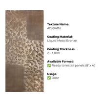 Ready to Install Wall Panels - 51 Liquid Metal over ACP backing 1.2m X 2.4m by Evolve | Souqify
