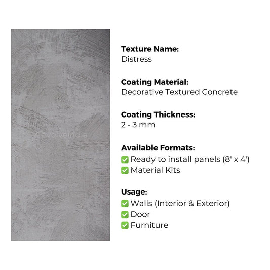Ready to Install Wall Panels - 74 Liquid Metal over ACP backing 1.2m X 2.4m by Evolve | Souqify