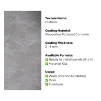 Ready to Install Wall Panels - 74 Liquid Metal over ACP backing 1.2m X 2.4m by Evolve | Souqify