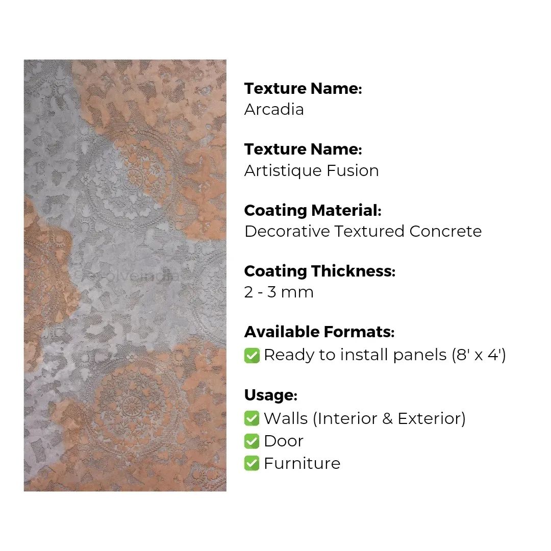 Ready to Install Wall Panels - 75 Liquid Metal over ACP backing 1.2m X 2.4m by Evolve | Souqify