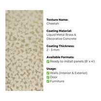 Ready to Install Wall Panels - 86 Liquid Metal over ACP backing 1.2m X 2.4m by Evolve | Souqify