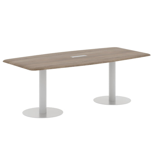 RECTANGLE SHAPE MEETING TABLE, MADE IN E1 LAMINATE CHIPBOPARD, WITH METAL LEG by Treejar | Souqify
