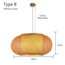 Restaurant Chandelier Tea House Lantern Bamboo Weave Chandelier Bamboo Lamp Pendant Lights Rattan Art Bedside Lamp Night by Zhongsan | Souqify