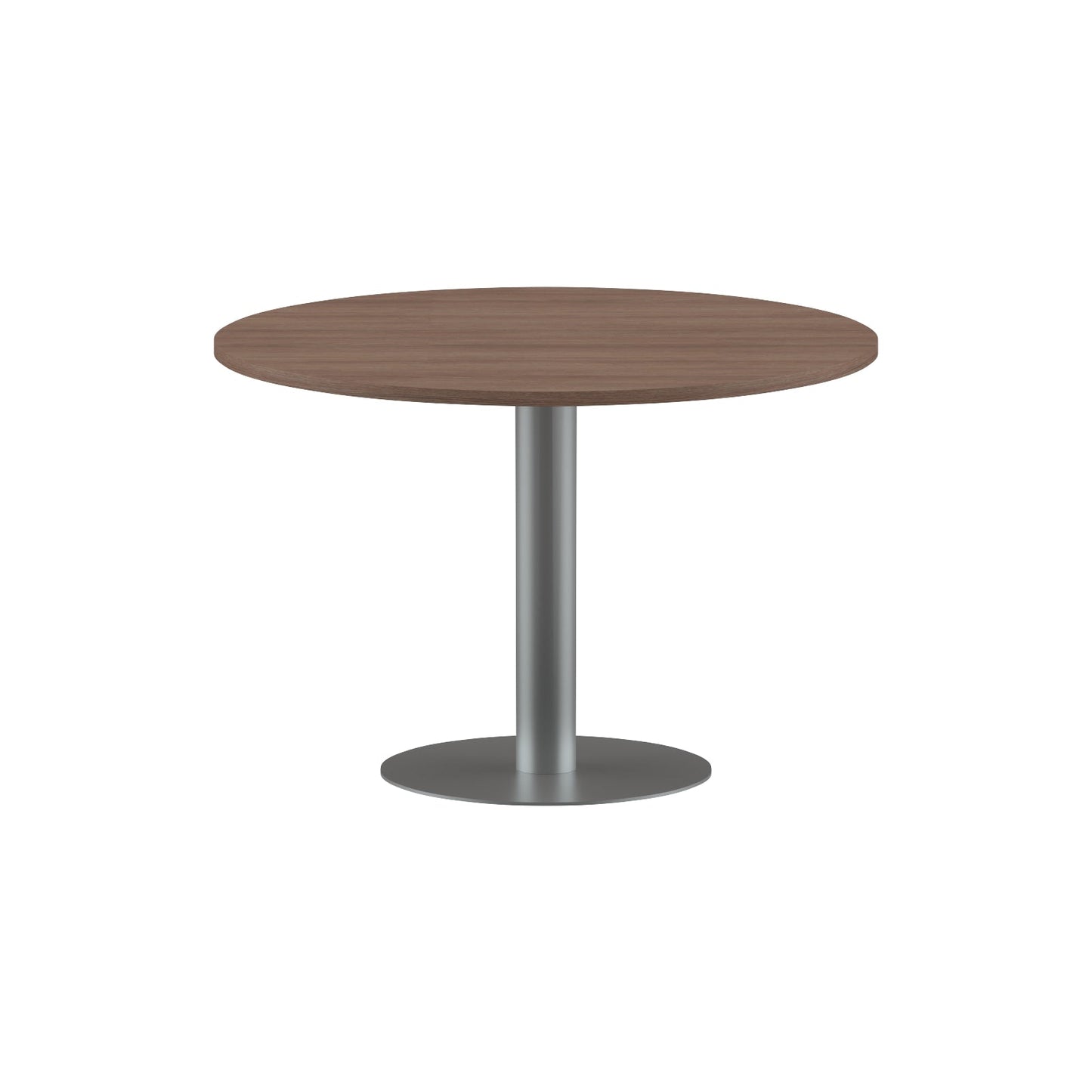 ROUND SHAPE MEETING TABLE, MADE IN E1 LAMINATE CHIPBOPARD, WITH METAL LEG by Treejar | Souqify