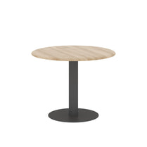 ROUND SHAPE MEETING TABLE, MADE IN E1 LAMINATE CHIPBOPARD, WITH METAL LEG by Treejar | Souqify