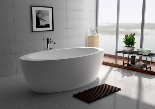 Solid Surface Freestanding Bathtub JZ8615 by Jingzun | Souqify