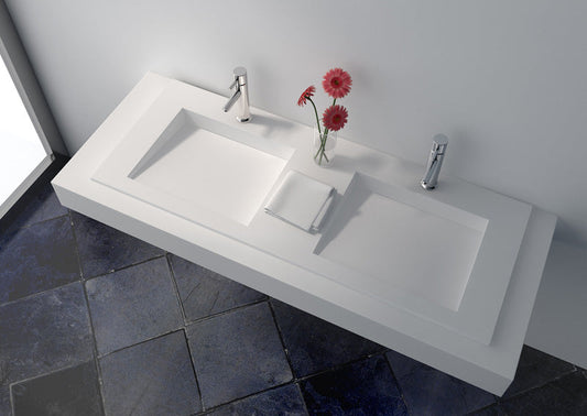 Solid Surface Wall-hung Seamless Basin JZ1035 by Jingzun | Souqify