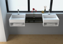 Solid Surface Wall-hung Wash Basin JZ1005 by Jingzun | Souqify