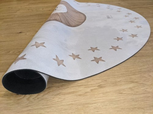 Teddy Solo rubber mat Round mat. Dimensions: Ø118cm x 4mm by Dinkids-Gugu the Hero | Souqify